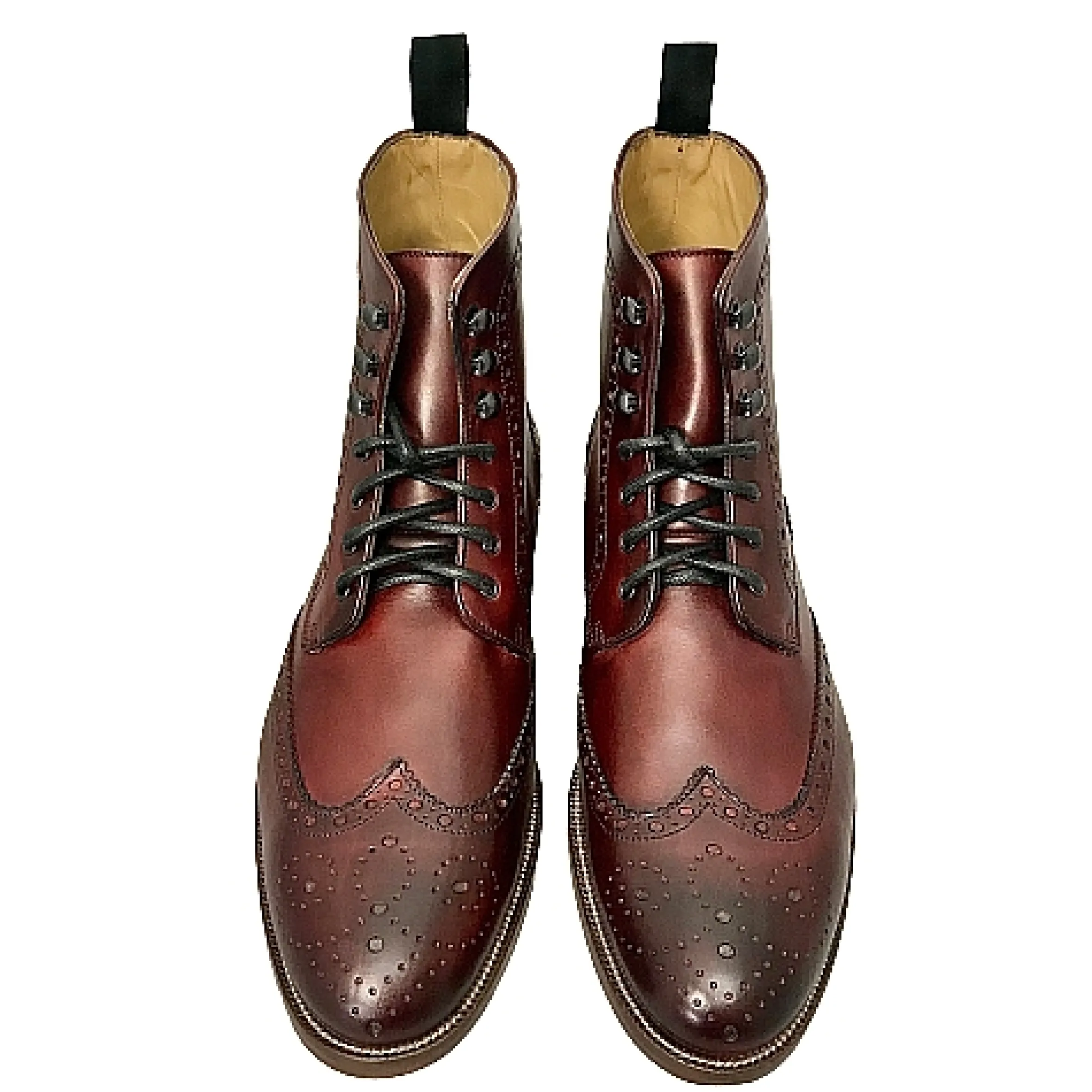 Scarpe di Maremma Anfibio Artigianale Bordeaux*Uomo Stivaletti