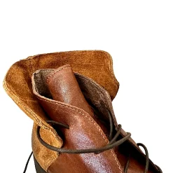 Scarpe di Maremma Anfibio Artigianale In Pelle Tuffata Cuoio Camarri 1916*Donna Stivali