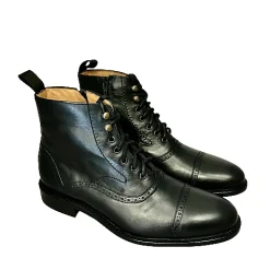 Scarpe di Maremma Anfibio Artigianale Nero*Uomo Stivaletti