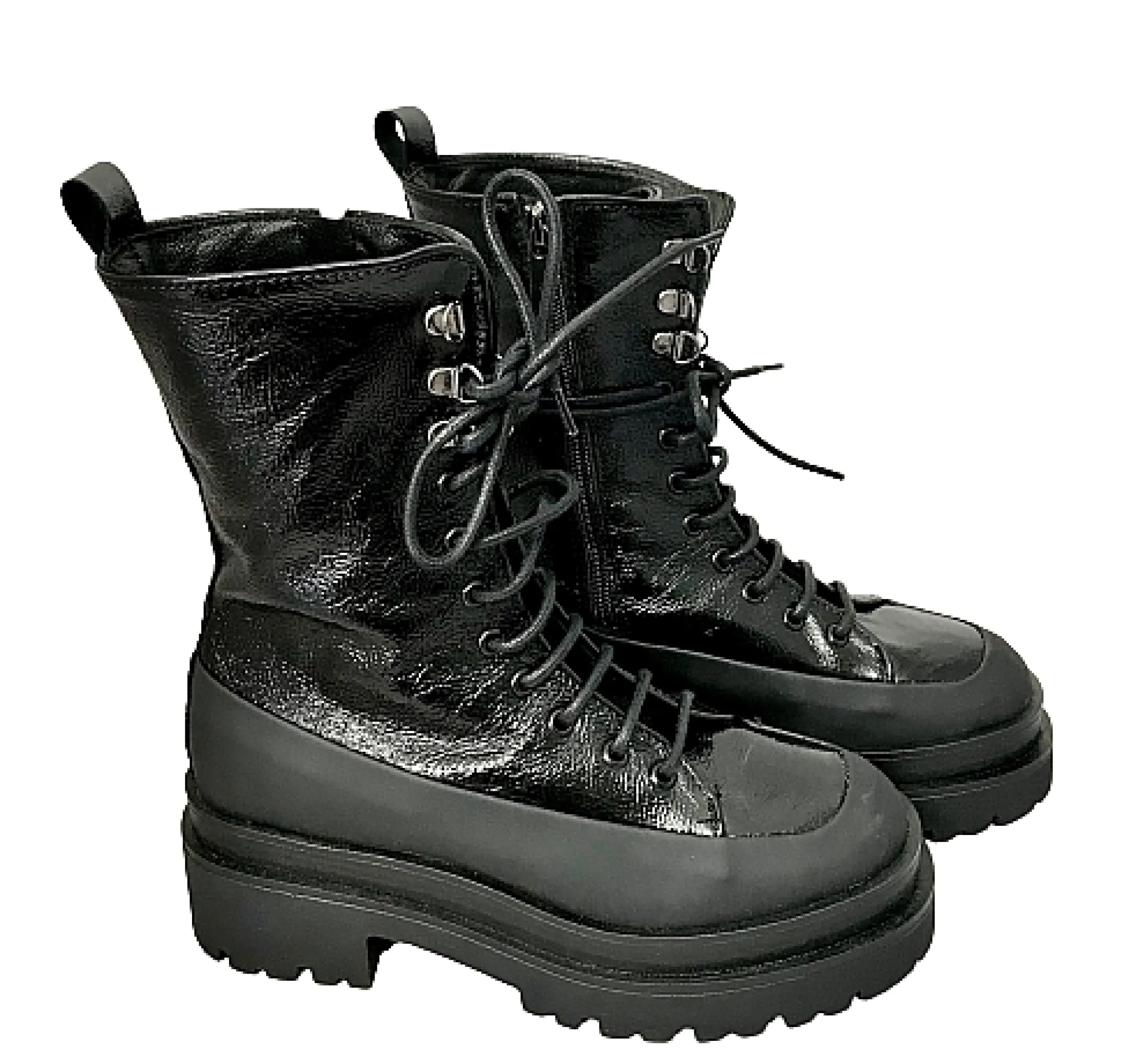 Scarpe di Maremma Anfibio Artigianale Nero*Donna Stivali