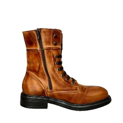 Scarpe di Maremma Anfibio Artigianale Spazzolato Cuoio*Donna Stivali