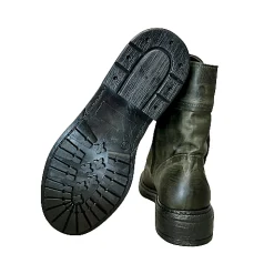 Scarpe di Maremma Anfibio Artigianale Spazzolato Verde*Donna Stivali