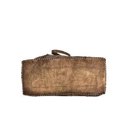 Scarpe di Maremma Asia Borsa In Pelle Lavata Bronzata*Donna Borse Morbide