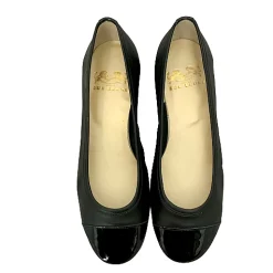 Scarpe di Maremma Ballerina In Pelle Nera Con Punta Vernice*Donna Ballerine
