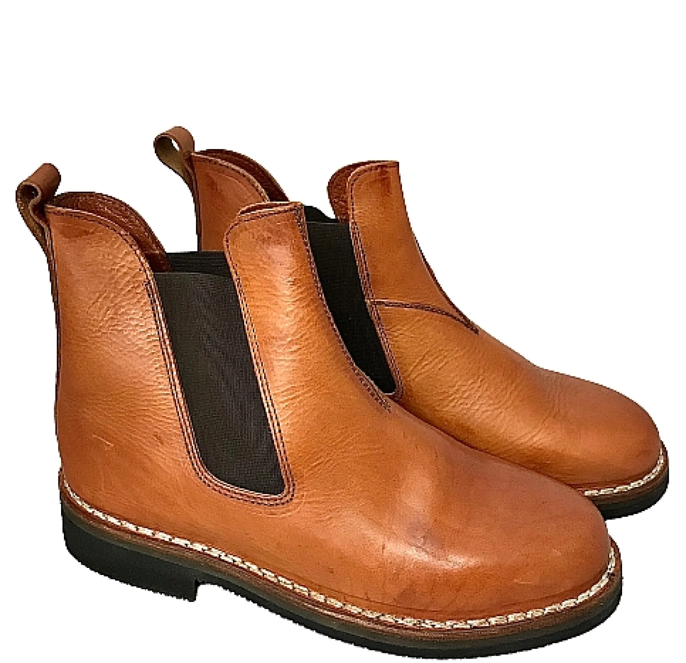 Scarpe di Maremma Beatles Artigianale Cuoio In Pelle*Uomo Stivaletti