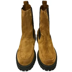 Scarpe di Maremma Beatles Artigianale In Camoscio Cuoio*Donna Stivali