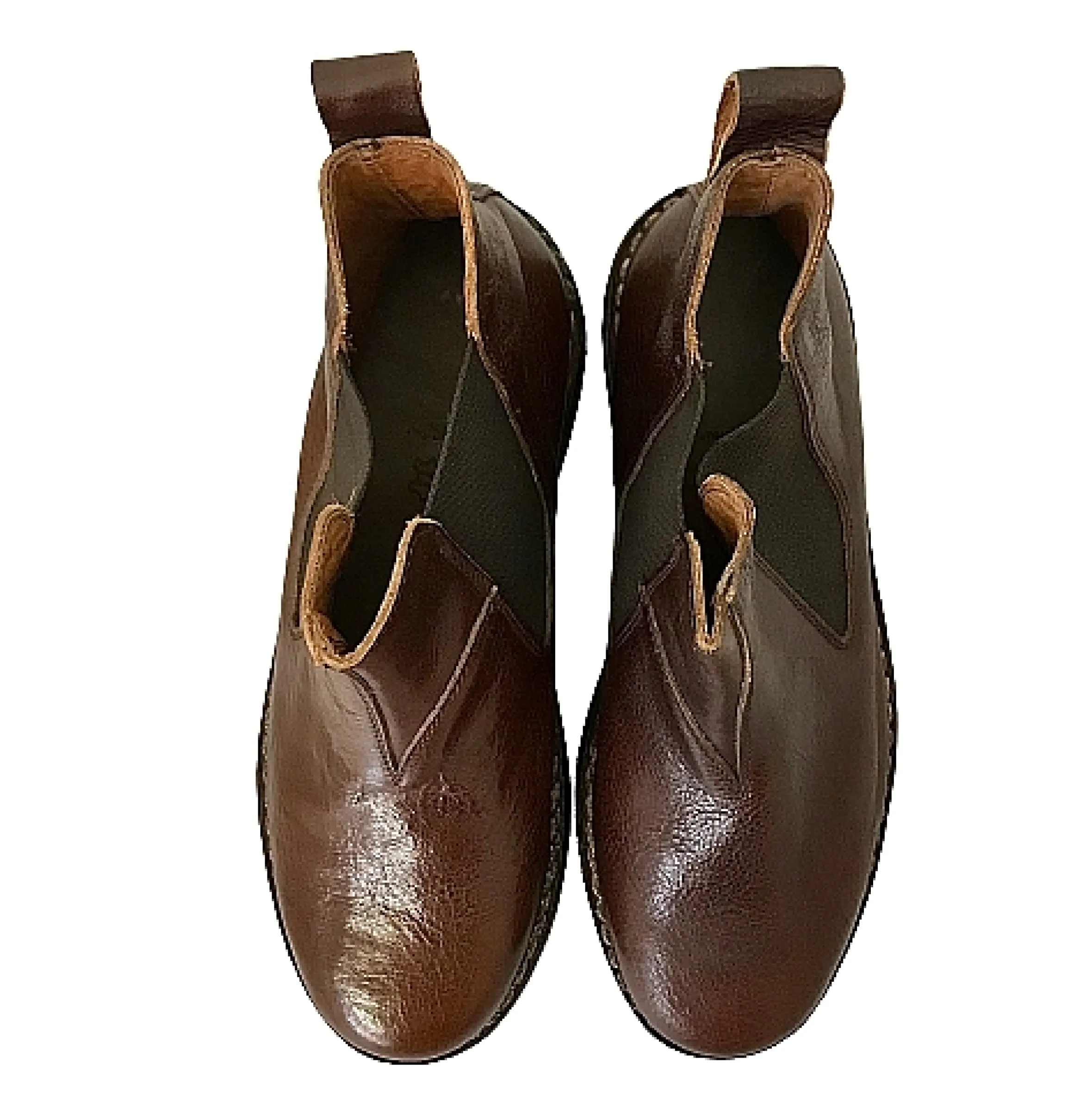 Scarpe di Maremma Beatles Artigianale In Pelle Marrone*Uomo Stivaletti
