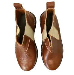 Scarpe di Maremma Beatles Artigianale In Pelle Cuoio*Uomo Stivaletti