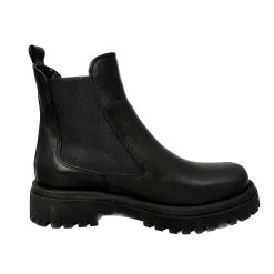 Scarpe di Maremma Beatles Artigianale In Pelle Nera Basso*Donna Tronchetti