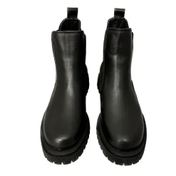 Scarpe di Maremma Beatles Artigianale In Pelle Nera Basso*Donna Tronchetti