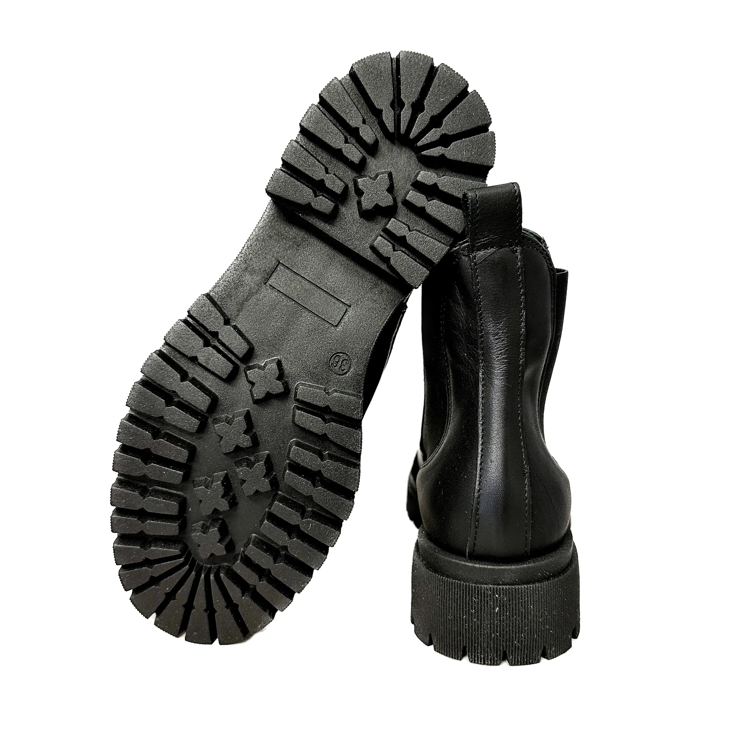 Scarpe di Maremma Beatles Artigianale In Pelle Nera Basso*Donna Tronchetti