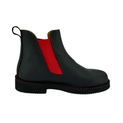 Scarpe di Maremma Beatles Artigianale Nero In Pelle Ingrassata*Uomo Stivaletti