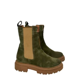 Scarpe di Maremma Beatles In Camoscio Verde Scuro*Donna Stivali