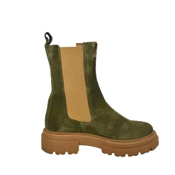 Scarpe di Maremma Beatles In Camoscio Verde Scuro*Donna Stivali