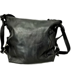 Scarpe di Maremma Borsa / Zaino Lavato Artigianale Con Tasca*Donna Borse Morbide