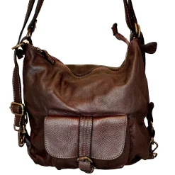 Scarpe di Maremma Borsa / Zaino Lavato Artigianale Con Tasca*Donna Borse Morbide