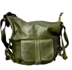 Scarpe di Maremma Borsa / Zaino Lavato Artigianale Con Tasca*Donna Borse Morbide