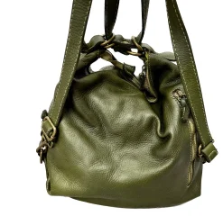 Scarpe di Maremma Borsa / Zaino Lavato Artigianale Con Tasca*Donna Borse Morbide