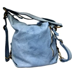 Scarpe di Maremma Borsa / Zaino Lavato Artigianale Con Tasca*Donna Borse Morbide