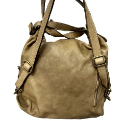 Scarpe di Maremma Borsa / Zaino Lavato Artigianale Con Tasca*Donna Borse Morbide