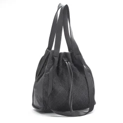 Scarpe di Maremma Borsa A Secchiello In Pelle Intrecciata Due Spallacci*Donna Borse Morbide