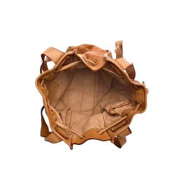 Scarpe di Maremma Borsa A Secchiello In Pelle Intrecciata Due Spallacci*Donna Borse Morbide