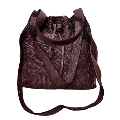 Scarpe di Maremma Borsa A Secchiello In Pelle Intrecciata Due Spallacci*Donna Borse Morbide