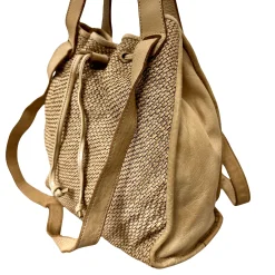 Scarpe di Maremma Borsa A Secchiello In Pelle Intrecciata Due Spallacci*Donna Borse Morbide