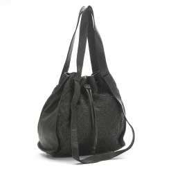 Scarpe di Maremma Borsa A Secchiello In Pelle Intrecciata Due Spallacci*Donna Borse Morbide