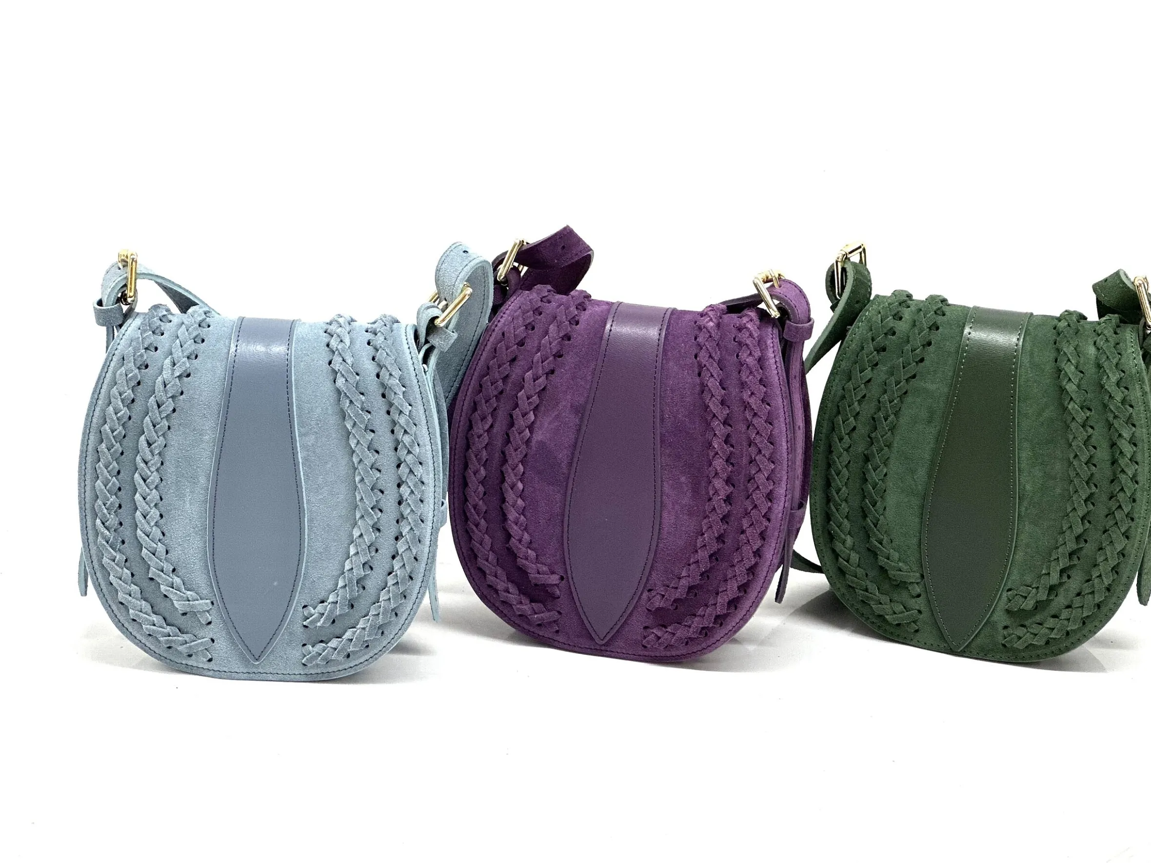 Scarpe di Maremma Borsa A Tracolla In Camoscio Con Trecce*Donna Borse Rigide