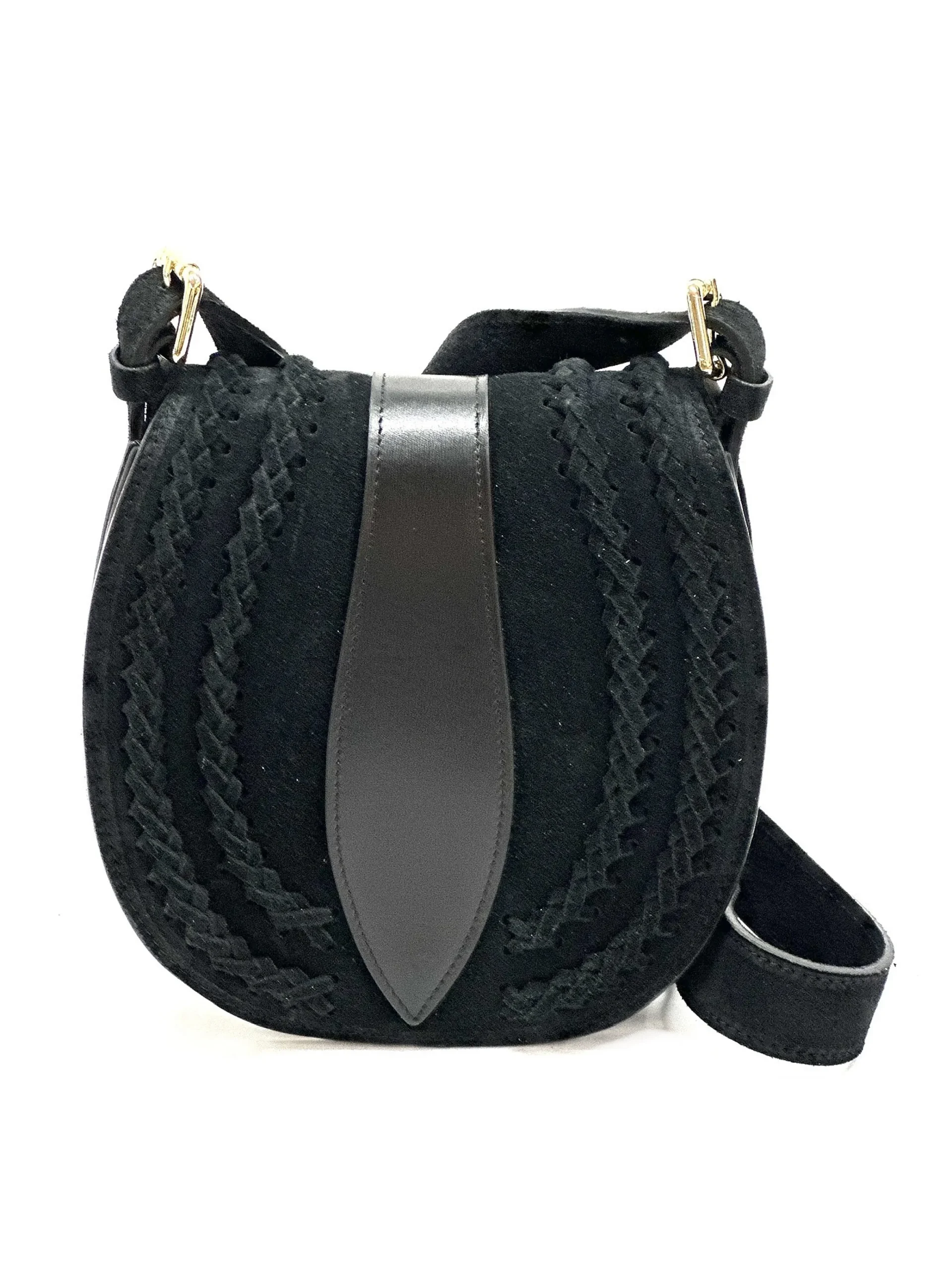 Scarpe di Maremma Borsa A Tracolla In Camoscio Con Trecce*Donna Borse Rigide