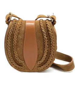 Scarpe di Maremma Borsa A Tracolla In Camoscio Con Trecce*Donna Borse Rigide