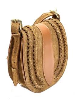 Scarpe di Maremma Borsa A Tracolla In Camoscio Con Trecce*Donna Borse Rigide