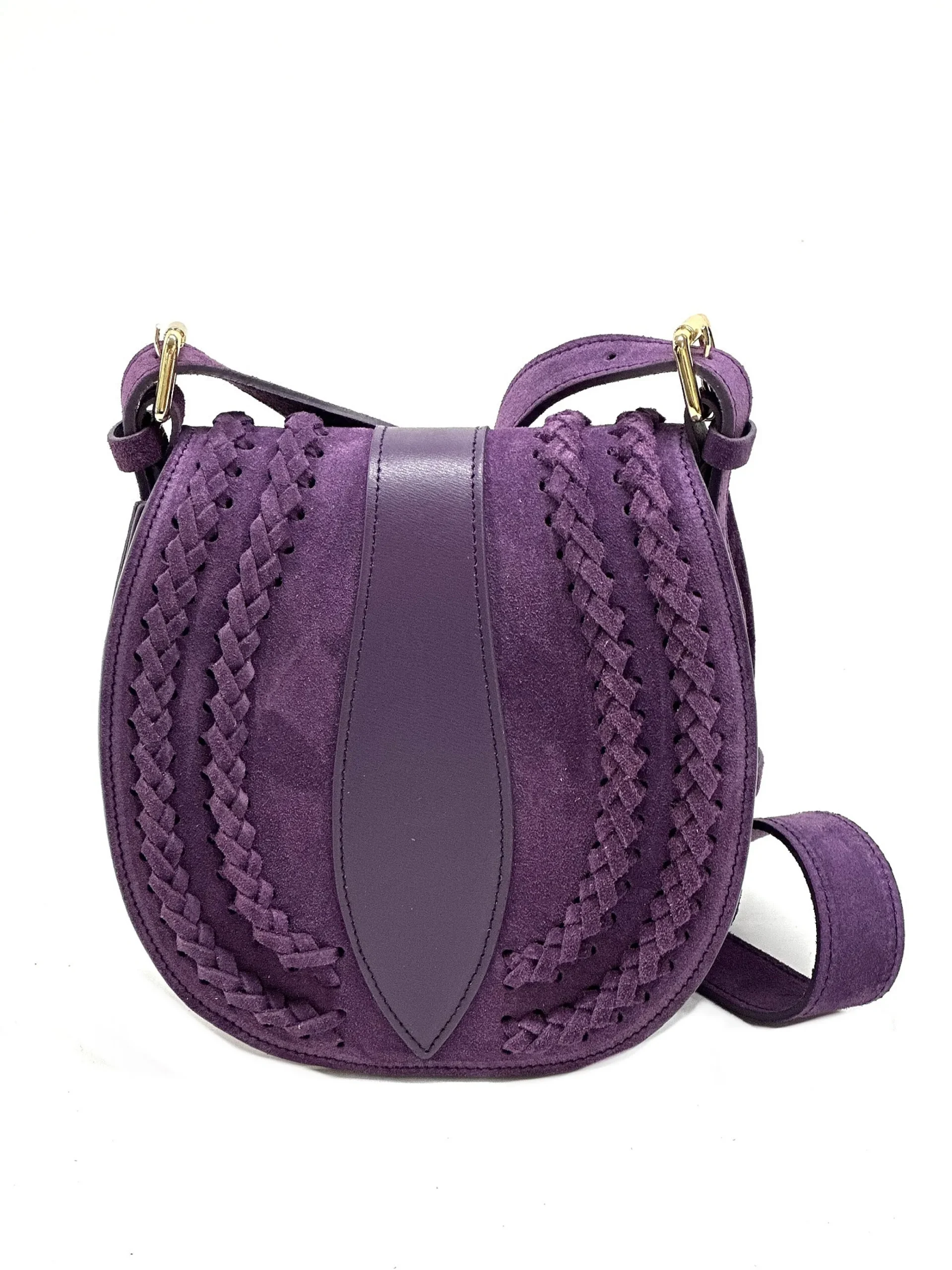 Scarpe di Maremma Borsa A Tracolla In Camoscio Con Trecce*Donna Borse Rigide