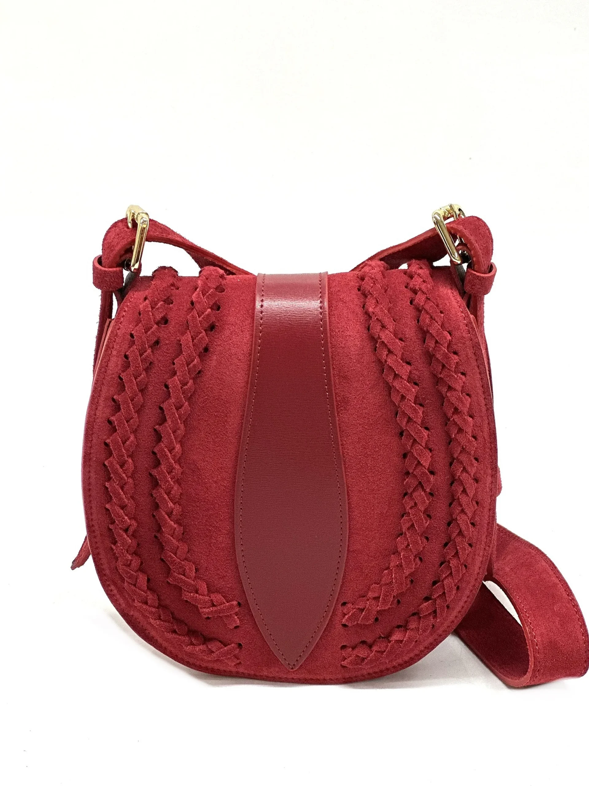 Scarpe di Maremma Borsa A Tracolla In Camoscio Con Trecce*Donna Borse Rigide