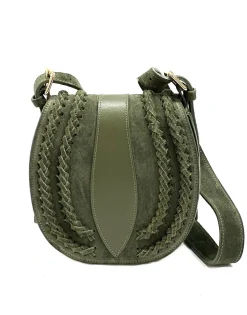 Scarpe di Maremma Borsa A Tracolla In Camoscio Con Trecce*Donna Borse Rigide
