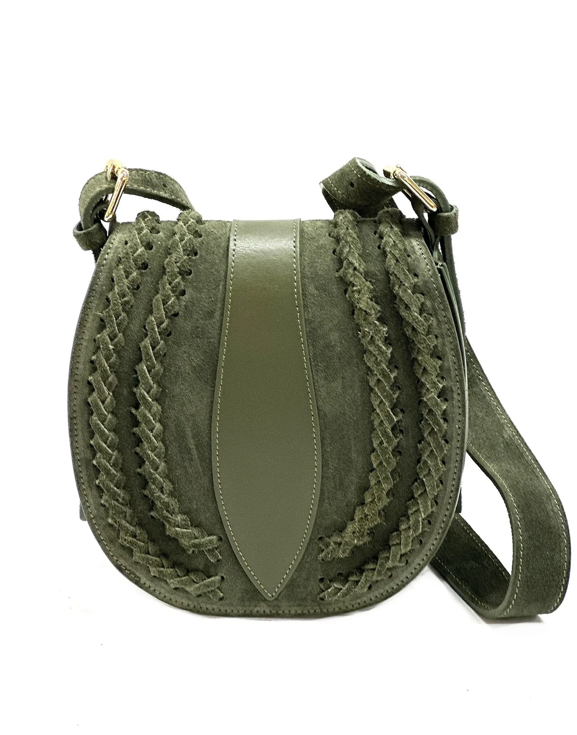 Scarpe di Maremma Borsa A Tracolla In Camoscio Con Trecce*Donna Borse Rigide
