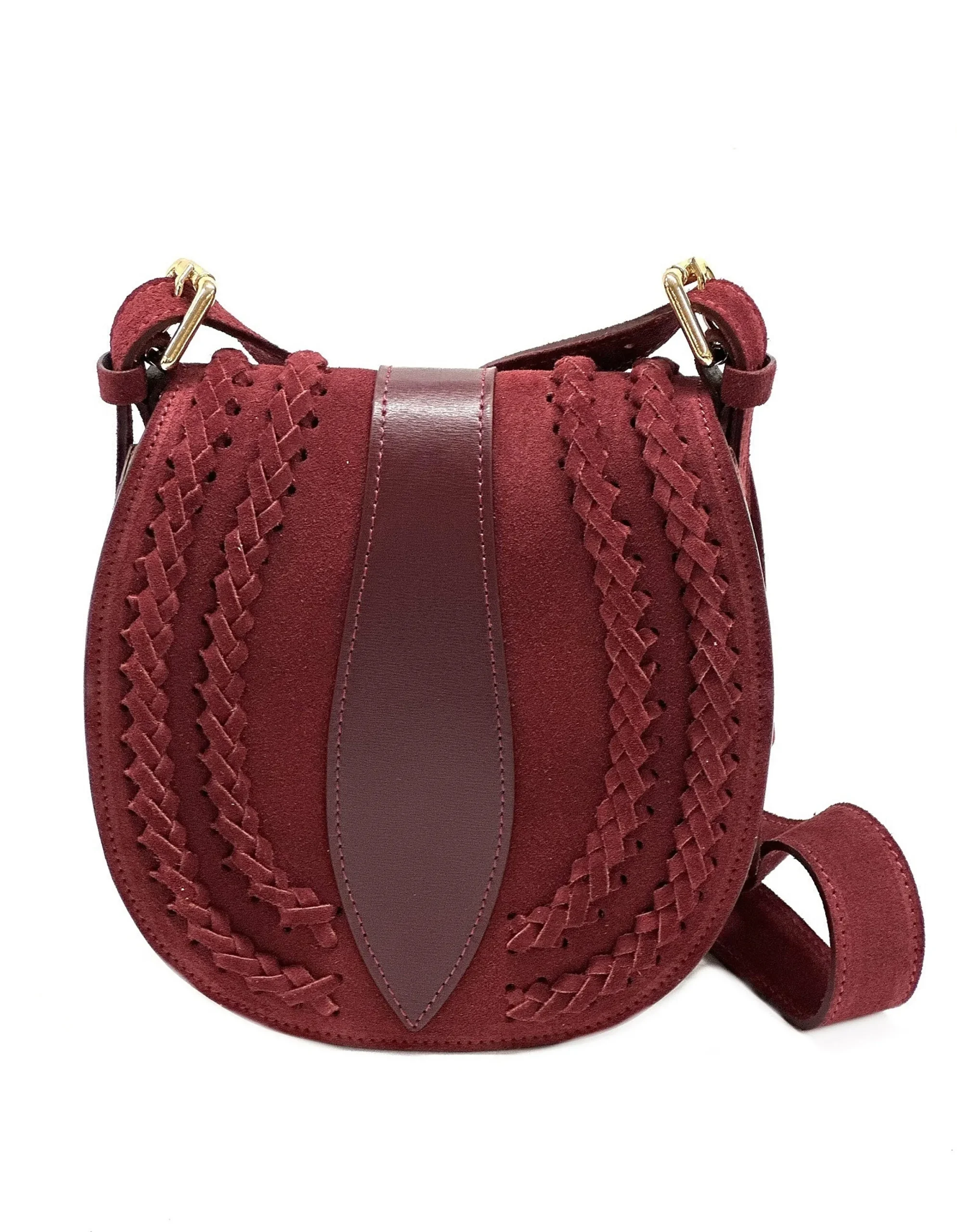 Scarpe di Maremma Borsa A Tracolla In Camoscio Con Trecce*Donna Borse Rigide