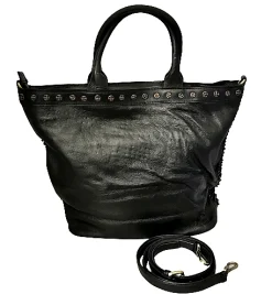 Scarpe di Maremma Borsa Artigianale Con Borchiette In Pelle*Donna Borse Morbide
