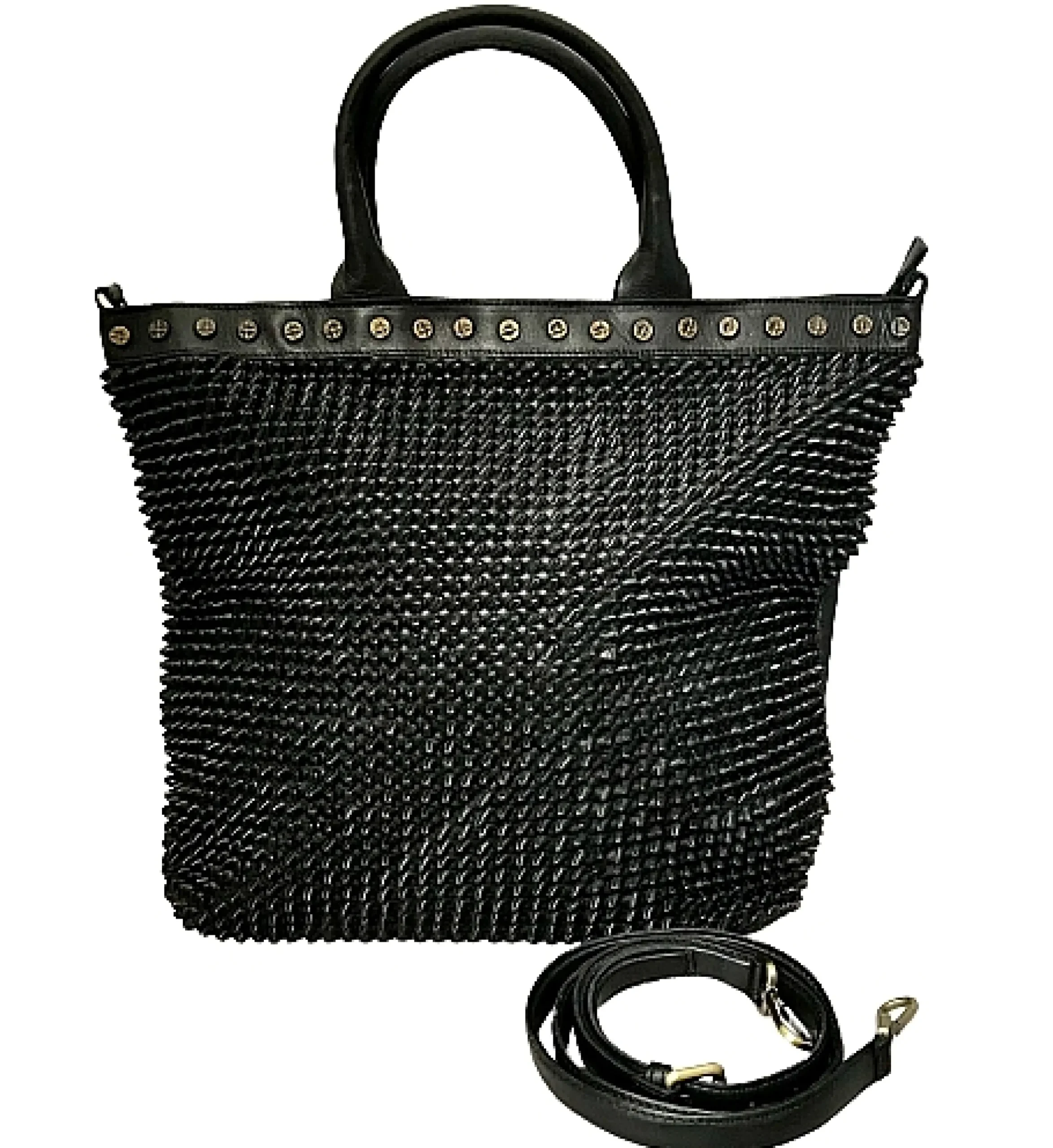 Scarpe di Maremma Borsa Artigianale Con Borchiette In Pelle*Donna Borse Morbide