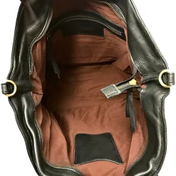 Scarpe di Maremma Borsa Artigianale Con Borchiette In Pelle*Donna Borse Morbide