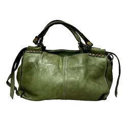 Scarpe di Maremma Borsa Artigianale Con Dettagli Di Ottone*Donna Borse Morbide