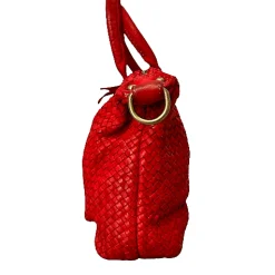 Scarpe di Maremma Borsa Artigianale In Pelle Intrecciata*Donna Borse Morbide