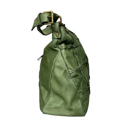 Scarpe di Maremma Borsa Artigianale In Pelle Effetto Trapuntato Cucito*Donna Borse Morbide
