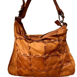 Scarpe di Maremma Borsa Artigianale In Pelle Effetto Trapuntato Cucito*Donna Borse Morbide