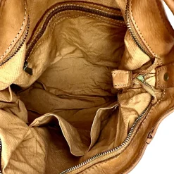 Scarpe di Maremma Borsa Artigianale In Pelle Effetto Trapuntato Cucito*Donna Borse Morbide