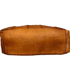 Scarpe di Maremma Borsa Artigianale In Pelle Effetto Trapuntato Cucito*Donna Borse Morbide