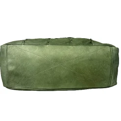 Scarpe di Maremma Borsa Artigianale In Pelle Effetto Trapuntato Cucito*Donna Borse Morbide