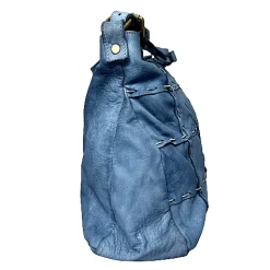 Scarpe di Maremma Borsa Artigianale In Pelle Effetto Trapuntato Cucito*Donna Borse Morbide