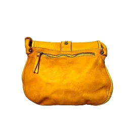 Scarpe di Maremma Borsa Artigianale In Pelle Lavata Con Fibbia*Donna Borse Morbide